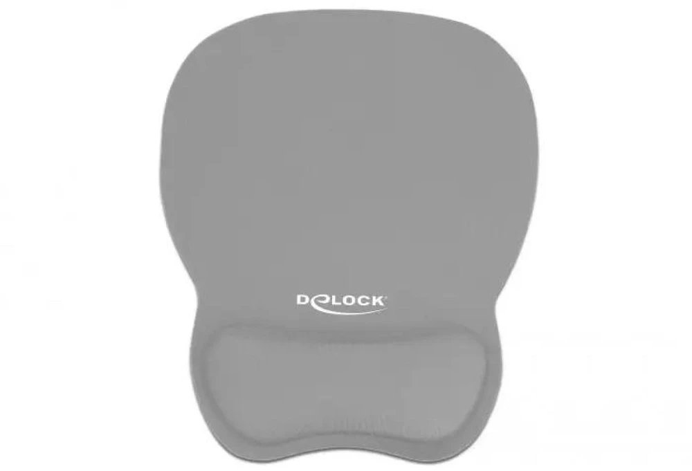 DeLOCK Ergonomiškas pelės kilimėlis with Gel su atrama riešui - pilka