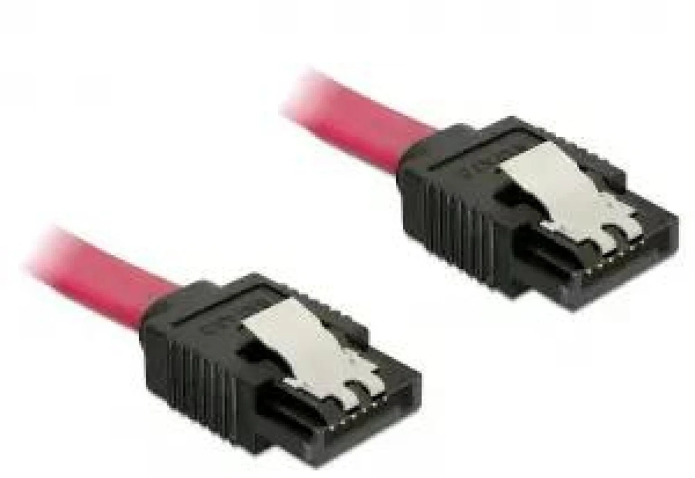 DELOCK Cable SATA 6 Gb/s 10cm tiesus/tiesus