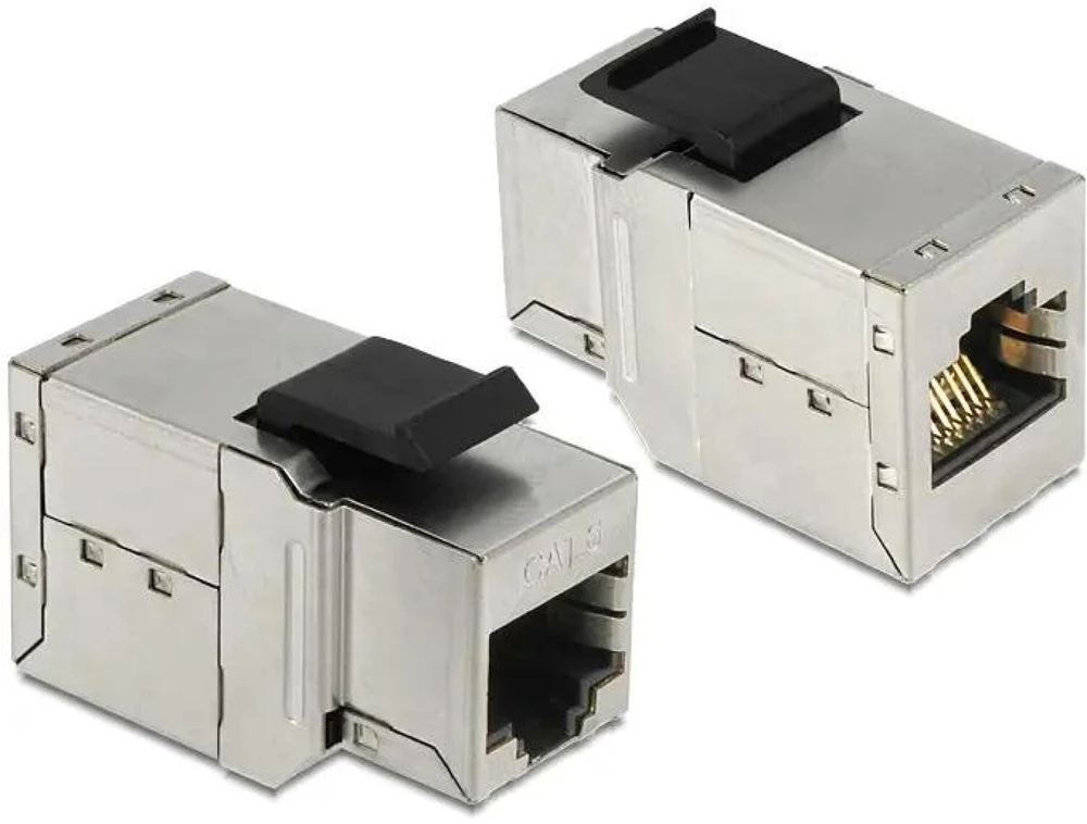 MODUŁ KEYSTONE GNIAZDO RJ45(F)->RJ45(F) KAT.6 DO PUSZKI MONTAŻOWEJ DELOCK