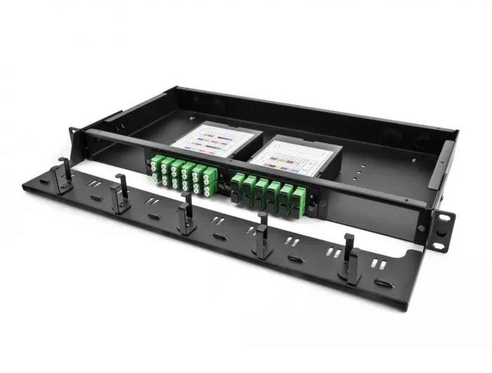 Delock Panel patch panel światłowodowy HD (High Density) 19″ 1U juoda