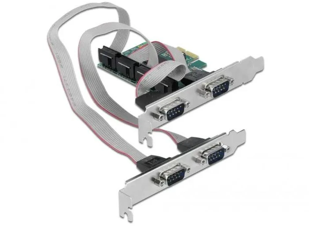 Delock PCI Express x1 Karte zu 4 x Seriell RS-232