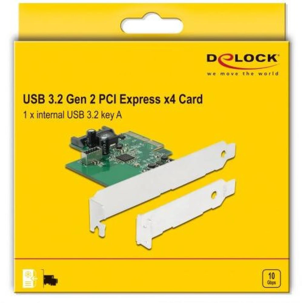 Kontroleris Delock PCIE 3.0 x4 – 20 kontaktų USB 3.2 genas 2 (89029)
