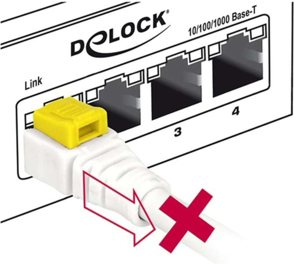 Delock Patchkabel SSTP CAT 6A Secure baltas 5,0m