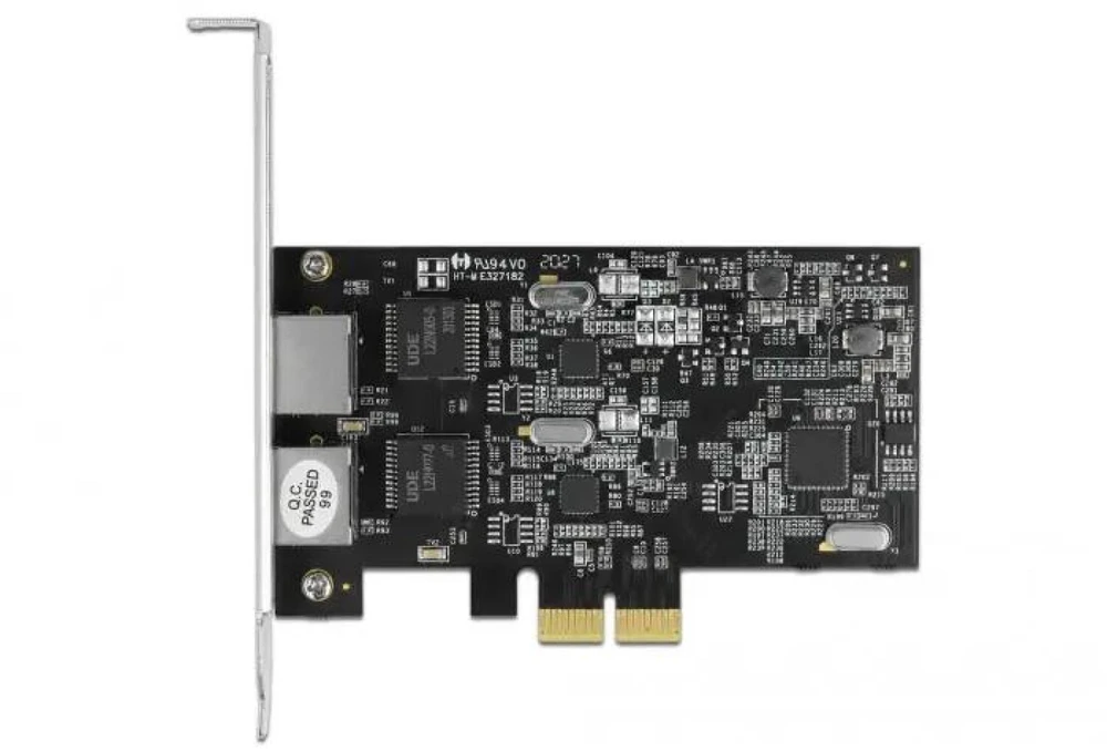 Delock PCI Express x2 kortelė su 2 x RJ45 2,5 Gigabit LAN RTL8125