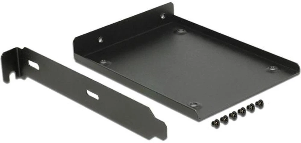 Delock montavimo rėmelis 1 2,5 colio HDD kompiuterio lizde juodas (182120)