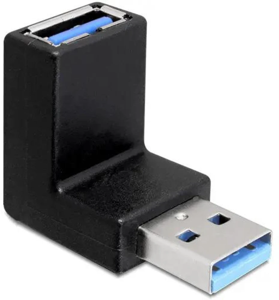 Delock USB-A - USB-A adapteris, juodas (65339)