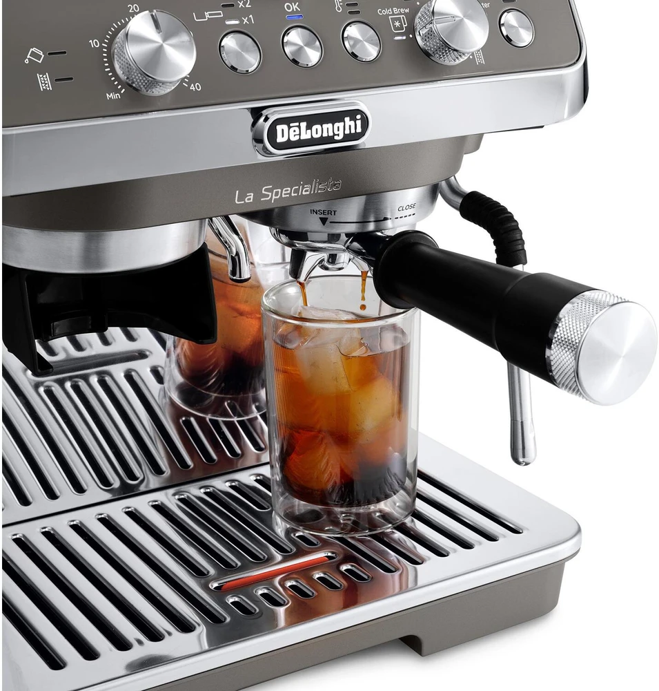 Delonghi La Specialista Arte Evo Titan – šaltosios kavos ruošimas (titano/nerūdijančio plieno)