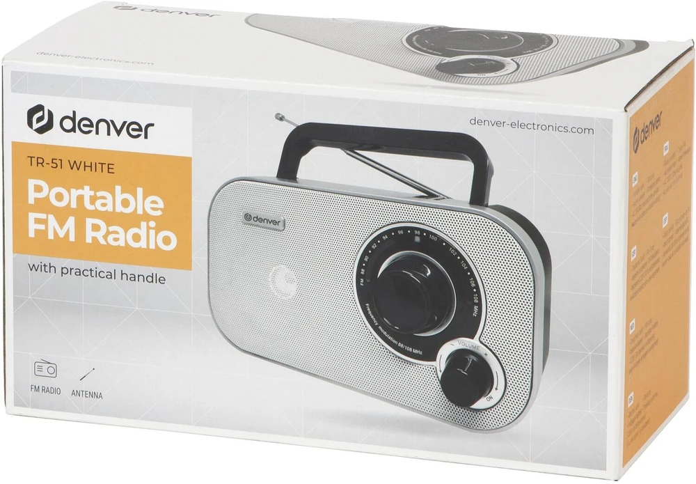 FM radijas Denver TR-51 balta