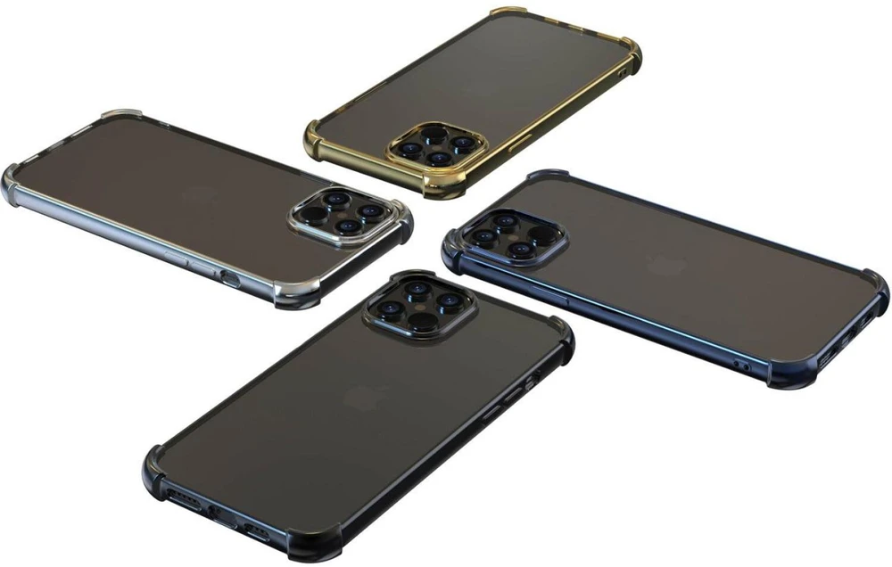 Devia blizgus apsauginis dėklas iPhone 12 Pro Max, auksinis