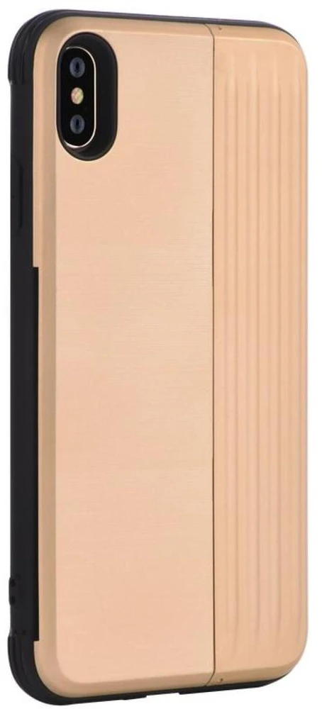 Auksinis telefono dėklas Devia H-Card iPhone XS Max (6.5)