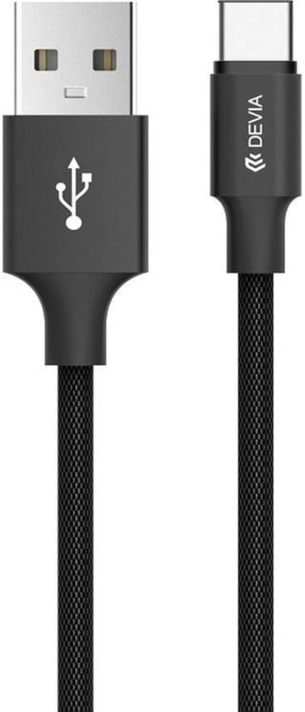 Devia Raudonas Micro USB įkrovimo ir duomenų laidas, 1 m