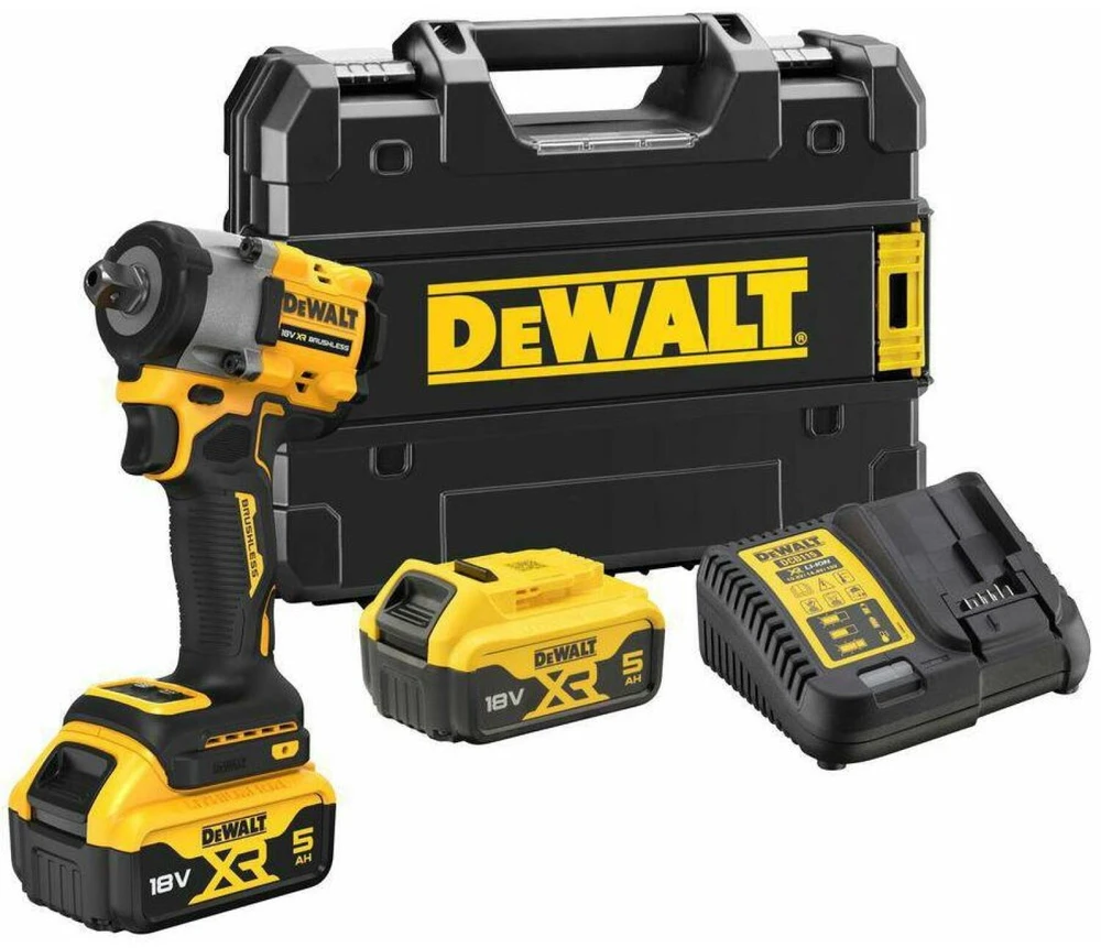 Dewalt smūginis veržliasukis DCF922P2T 1/2",18V, 406Nm, 2x5,0Ah TSTAK