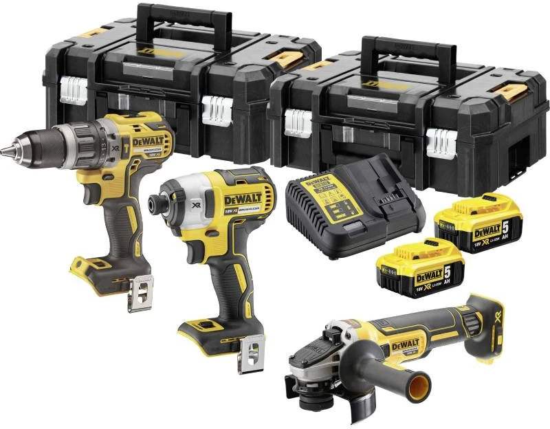 DEWALT DCK384P2T 18 V kombinuotas elektrinių įrankių rinkinys