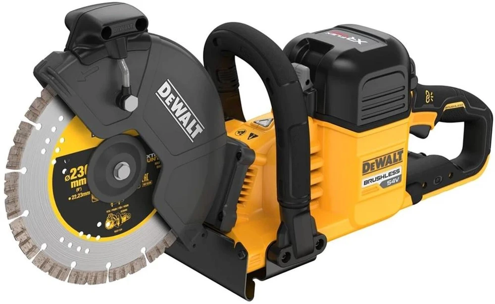 Betono pjaustyklė DeWalt DCS691N-XJ; 54 V (be akumuliatoriaus ir pakrovėjo)