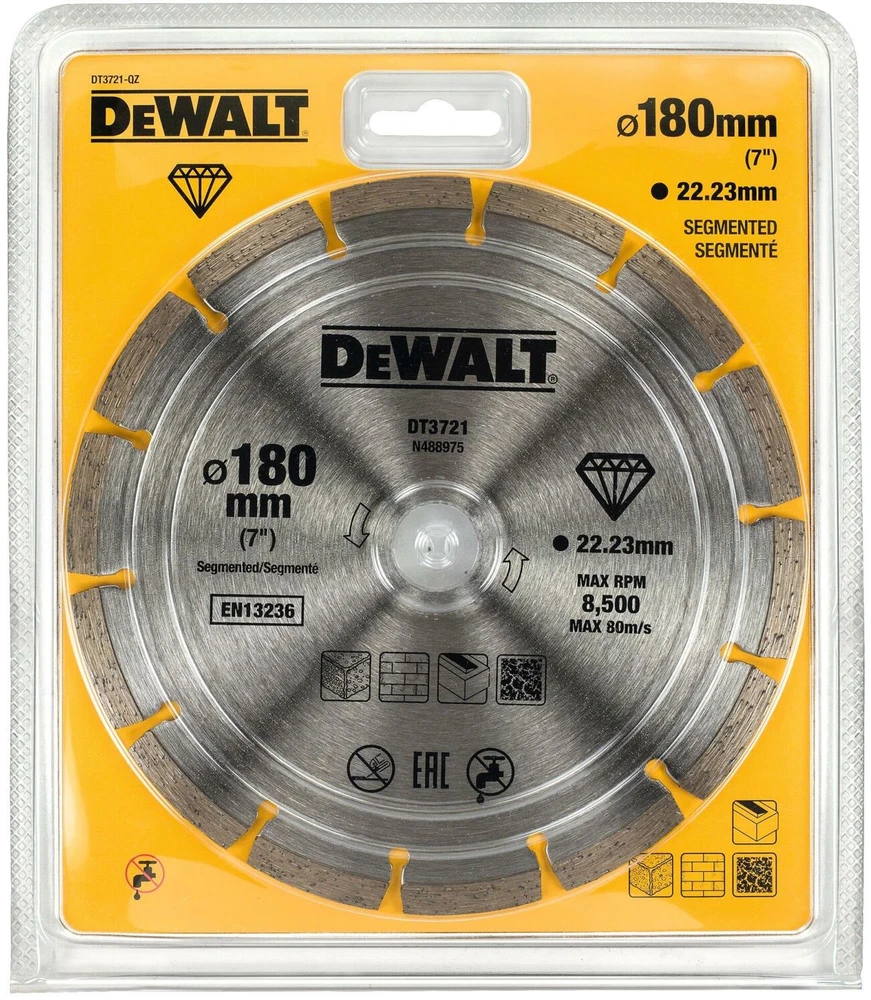 Deimantinis pjovimo diskas DeWalt DT3721-QZ; 180 mm