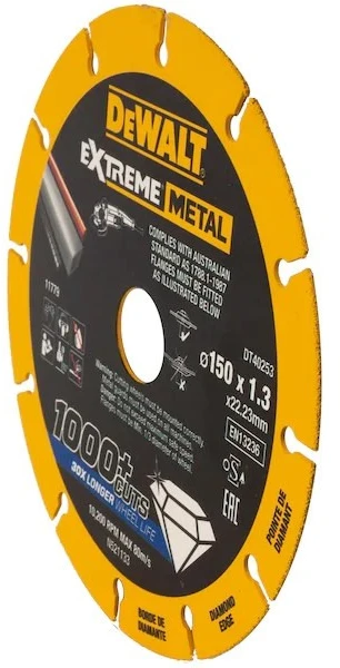Deimantinis pjovimo diskas DeWalt DT40253-QZ; 150 mm
