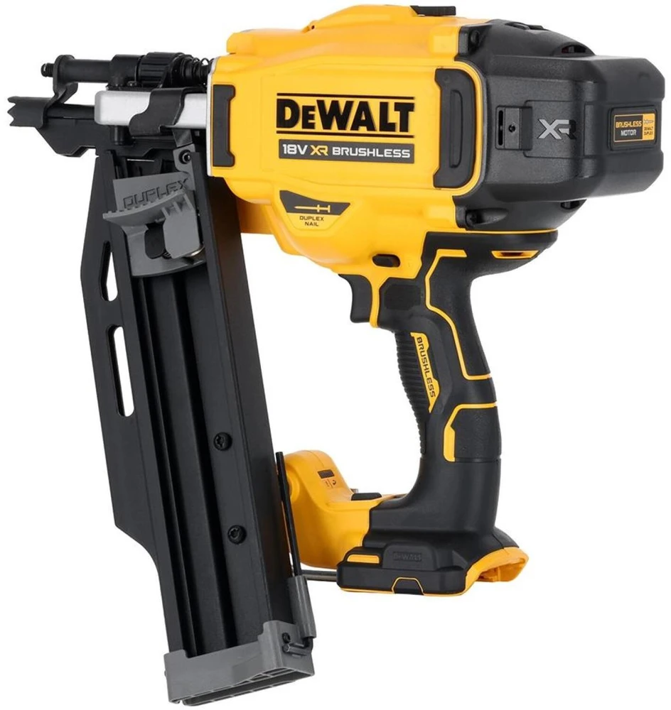 Dewalt Duplex Nailer DCN910N-XJ, 18V, 3.9kg, 28 nagų, 76mm, 3.3mm, be anglies, bevielis, jungiklis, galinis pakrovimas