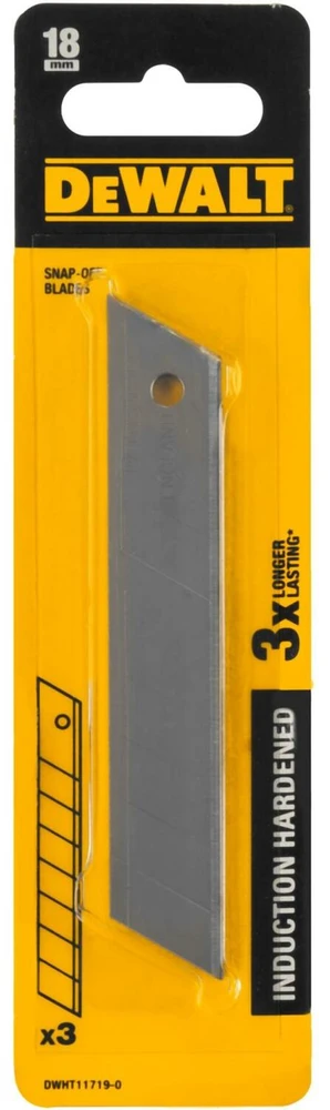 Peilio ašmenys DeWalt DWHT11719, 18 mm, 3 vnt.