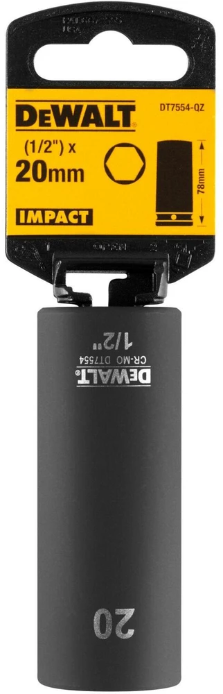 Dewalt nasadka 20mm 1/2c smūgio lizdas gylio