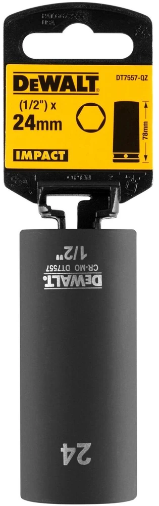 Dewalt nasadka 24mm 1/2c smūgio lizdas gylio