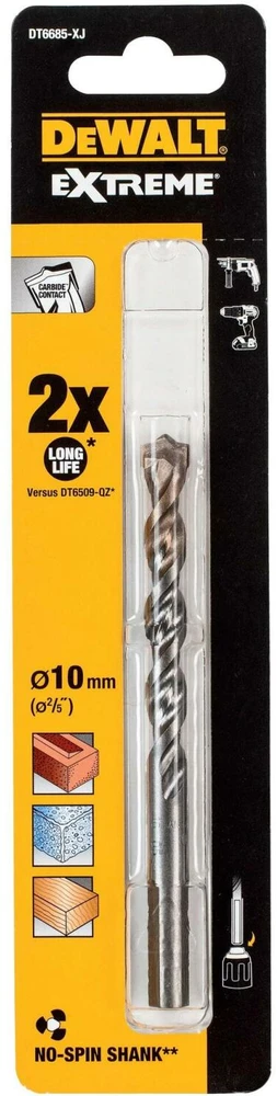 Wiertło „Extreme Dewalt 2“ betono grąžtas, 10 x 120 mm