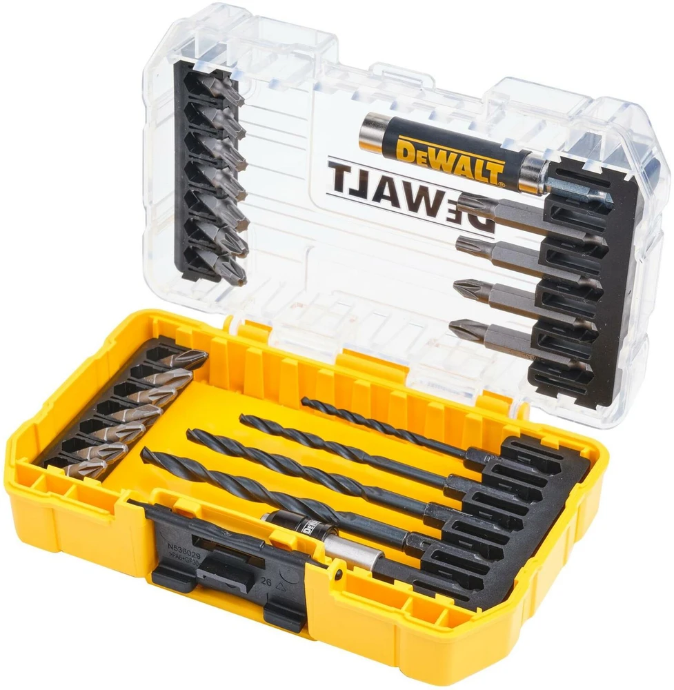 Grąžtas Sukimo antgalių ir grąžtų komplektas DeWalt 25 vnt