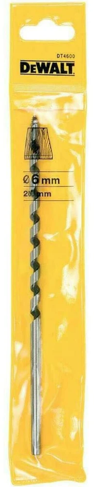 Grąžtas Dewalt Wiertło kręte do drewna 6 x 200/100 mm