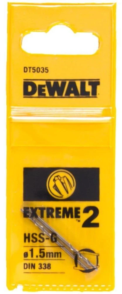 Dewalt Grąžtas EXTREME metalinis grąžtas 1,5mm 2 vnt