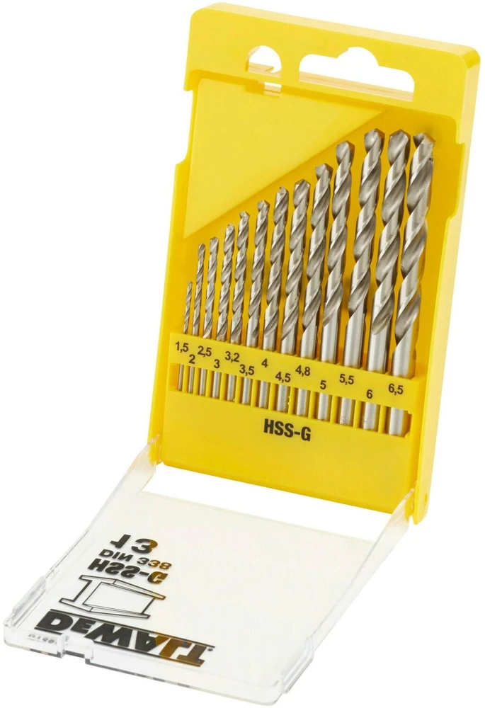 Grąžtas DEWALT grąžtai METAL HSS-G KPL.13szt. ...