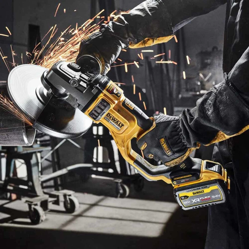 Kampinis šlifuoklis DeWalt DCG460N-XJ; 54 V (Be akumuliatoriaus ir pakrovėjo)