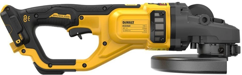 Kampinis šlifuoklis DeWalt DCG460N-XJ; 54 V (Be akumuliatoriaus ir pakrovėjo)