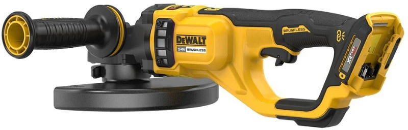 Kampinis šlifuoklis DeWalt DCG460N-XJ; 54 V (Be akumuliatoriaus ir pakrovėjo)