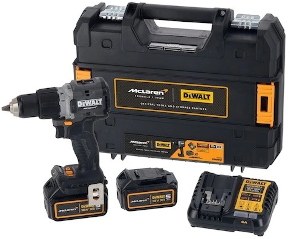 DeWalt MCLAREN DCD85MP2T Drill Driver 18V Juodas, Geltona