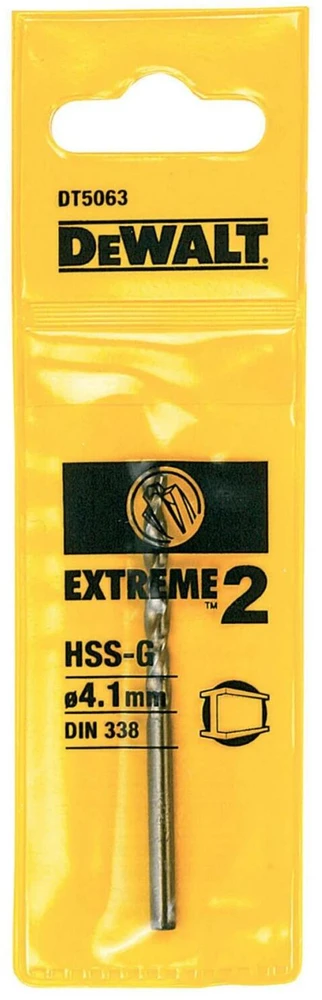 Grąžtas Wiertło Dewalt do metalu HSS walcowe 4,1mm (H1-DT5063)