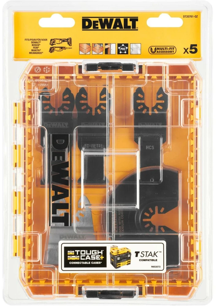 Priedų rinkinys DeWalt DT20761-QZ; 5 vnt.