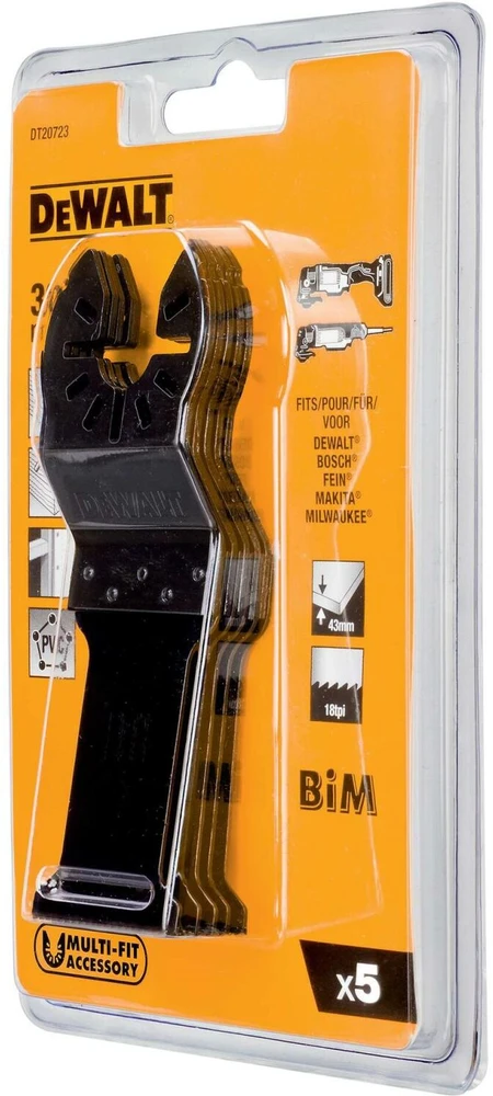 Stanley Įpjaunamasis pjūklelis DeWalt DT20723-QZ; 30x43 mm; 5 vnt.