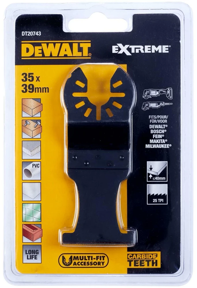 Įpjaunamasis pjūklelis DeWalt DT20743-QZ; 35 mm