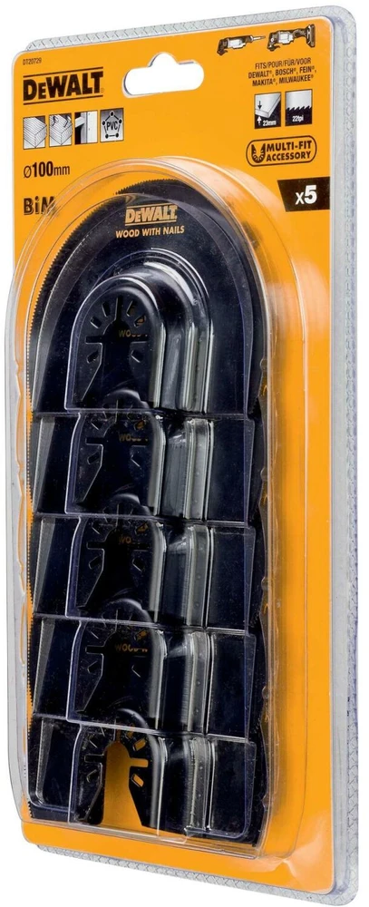 Pusapvalis pjūklelis DeWalt DT20729-QZ; 100 mm; 5 vnt.