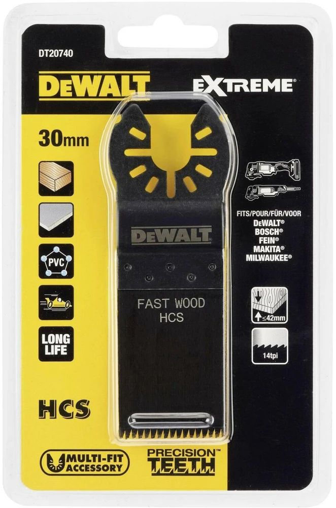 Įpjaunamasis pjūklelis DeWalt DT20740-QZ Multitool; 30 mm