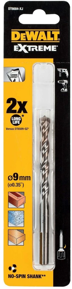 Grąžtas Wiertło Dewalt do betonu sześciokątne 9mm (DT6684)