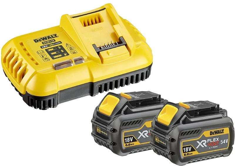 DEWALT FLEXVOLT diskinis pjūklas – GROTUVĖS KIŠTUKAS 54V 2x6.0Ah DCS520T2