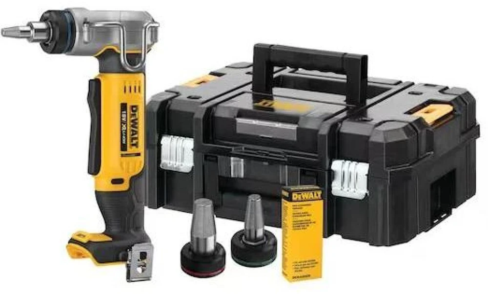Plastikinių vamzdžių plėstuvas DeWalt DCE400NT-XJ; 18 V (be akumuliatoriaus ir pakrovėjo)