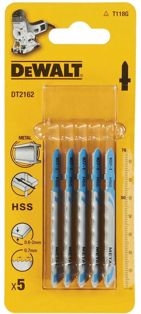 DEWALT BRZESZCZOT DO WYRZYNARKI 76x07mm DT2162-QZ METAL/5szt.