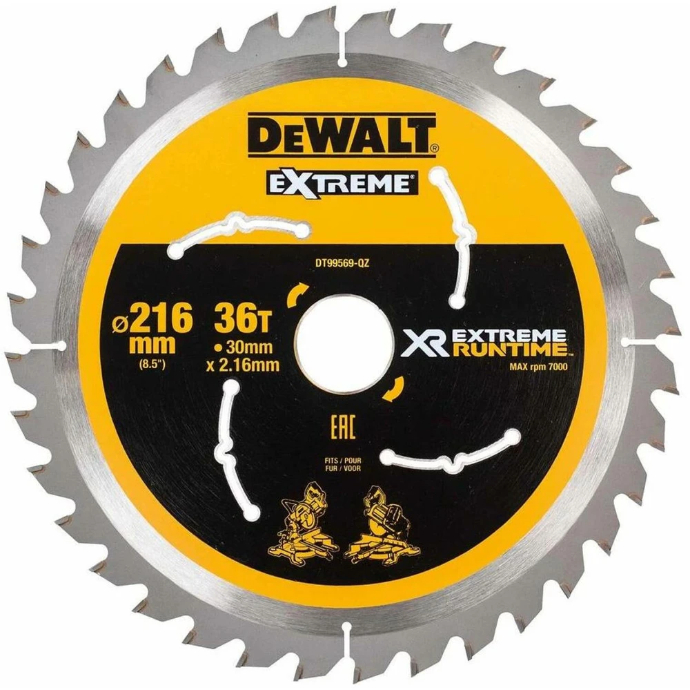 Pjovimo diskas medienai DeWalt DT99569-QZ; 216x30 mm; Z36
