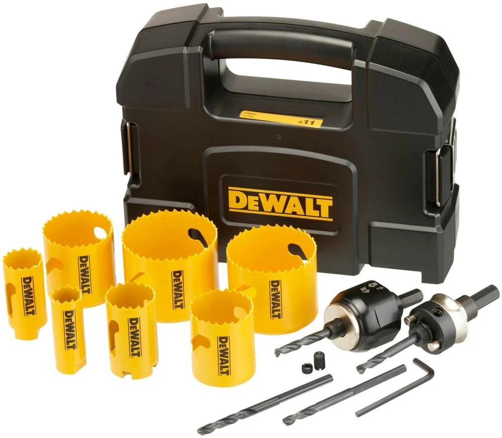 Gręžimo karūnų komplektas DeWalt DT90353-QZ; 22-68 mm; 11 vnt.