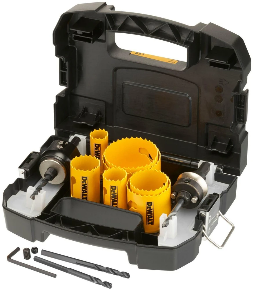 Gręžimo karūnų komplektas DeWalt DT90353-QZ; 22-68 mm; 11 vnt.