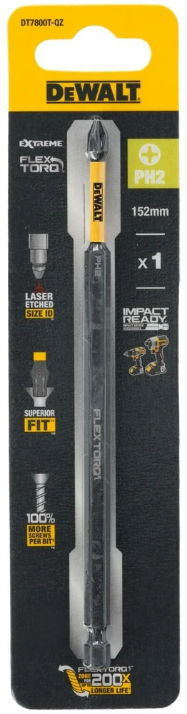 DEWALT PH2 152 mm Flextorq atsuktuvų antgalis, 1 vnt.