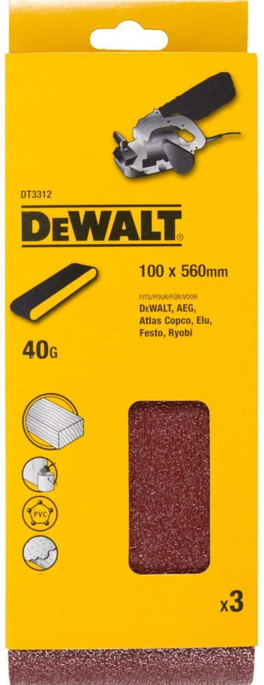 Dewalt taśma szlifierska 560x100mm p40/3 vnt./