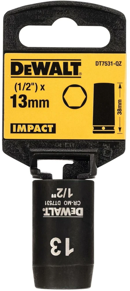 Dewalt Nasadka smūgis.1/2"" 13mm 6pkt.