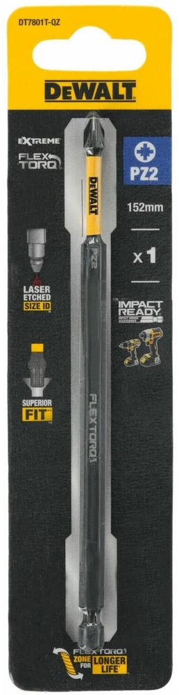 Dewalt pz2 152mm flextorq screwdriver bit 1pc
